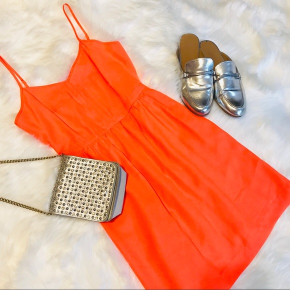 J. Crew Dresses & Skirts - J.Crew | Orange Spaghetti Strap Mini Dress Size 00